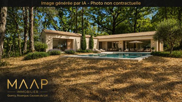 Terrain constructible 10 069 m² avec vue exceptionnelle - Esclauzels - 45 000 €