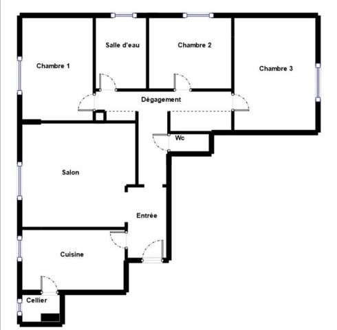 Appartement à vendre 4 pièces 84 m² Coubron