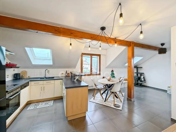 Appartement à vendre 3 pièces GRILLY (01) - Duplex T3 - 69m2 avec balcon, parking, jardin collectif