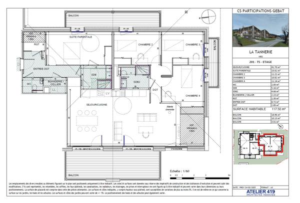 Séez (73700) APPARTEMENT DE TYPE T5 de 117m2