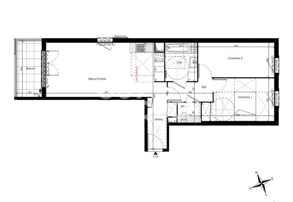 Appartement 3 pièces à louer à Maurepas - Réf. 7745