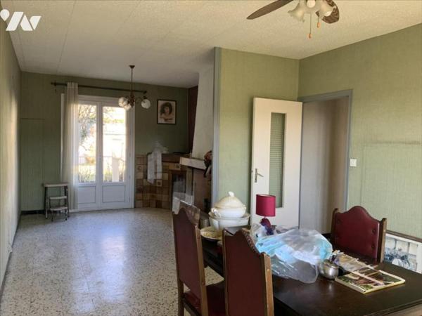 Maison 86 m² – Jardin + grand garage 45 m² – Fort potentiel