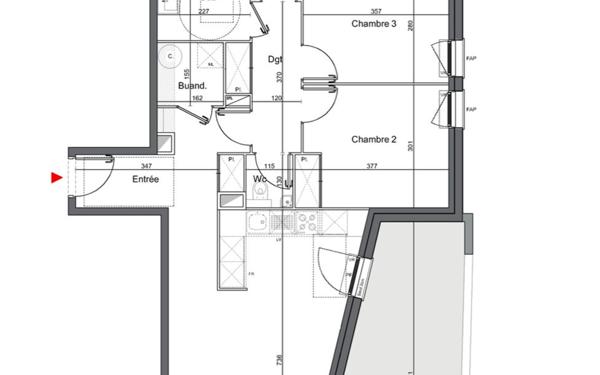 Appartement à vendre    4 pièces • 90,81 m2 Mérignac