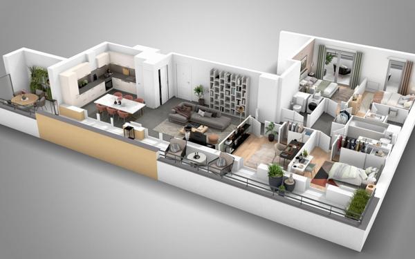 Appartement à vendre    3 pièces • 60,21 m2 Toulouse