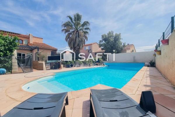 POLLESTRE, MAISON 3 FACES T5, AVEC GRAND JARDIN PISCINE ET GARAGE