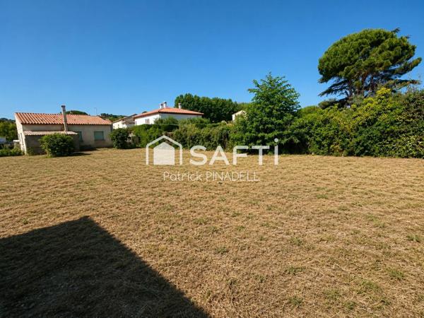 Terrain constructible de 450m², viabilisé
