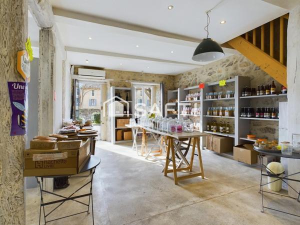 Ensemble Immobilier à Lagrasse, appartements, murs commerciaux et locaux.