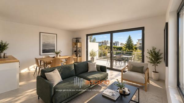 3 chambres avec grand balcon aux pieds des commerces