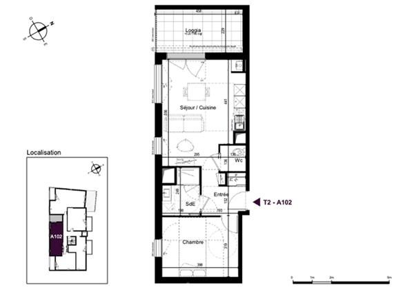 Appartement La Rochelle 2 pièce(s) 45.52 m2