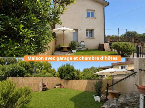 Maison de Ville avec Jardin - Garage - chambre d'hôtes