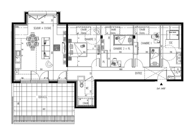 Appartement Rouen 4 pièces avec Terrasse et Parking