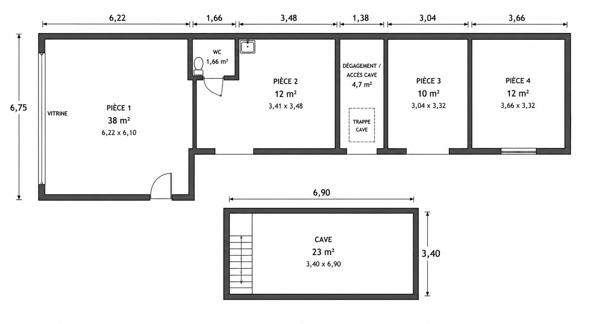 Droit au bail à vendre 109 m² Nice