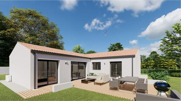 Achat terrain près de GEMOZAC - 605 m² - 52 700 €