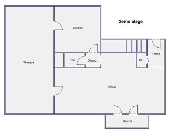 Duplex avec un bel extérieur