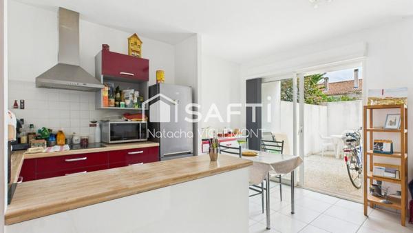 Plein centre bourg, appartement plain pied avec jardin 2 chambres sans travaux!
