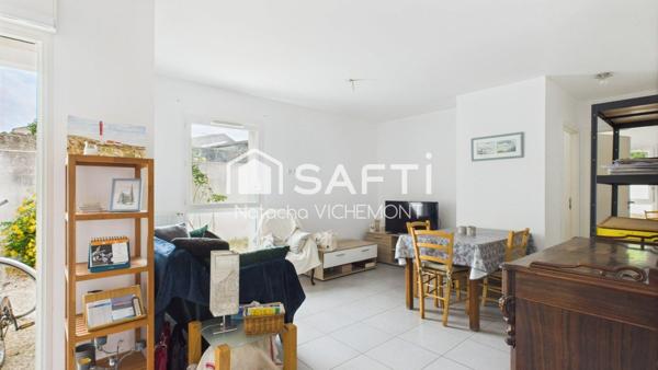 Plein centre bourg, appartement plain pied avec jardin 2 chambres sans travaux!
