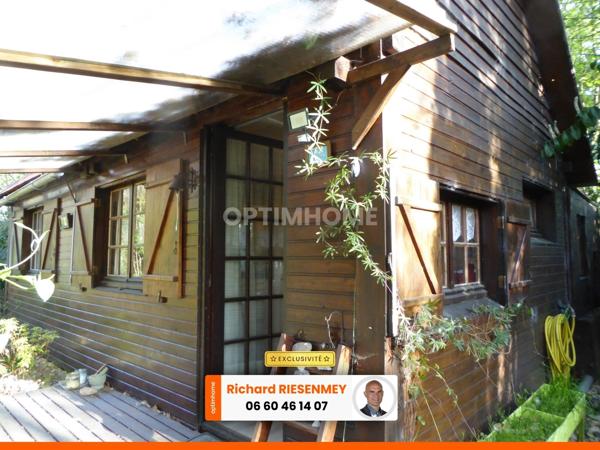 Magnifique chalet de 30m² au calme et verdure avec terrasse couverte
