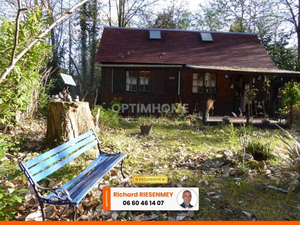 Magnifique chalet de 30m² au calme et verdure avec terrasse couverte