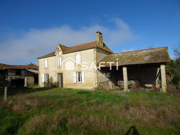 Ancienne propriété agricole, 140 m², 3 chambres sur 1 ha 87