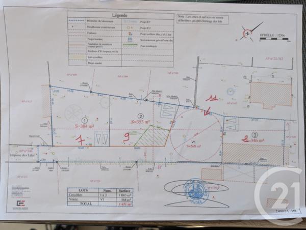 Terrain à vendre  353 m2 SOULLANS - 85