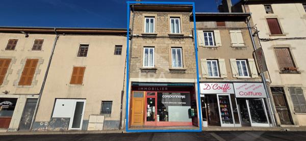 Immeuble Amberieu En Bugey 6 pièce(s) 1 local commercial 1 appartement T4 investissement