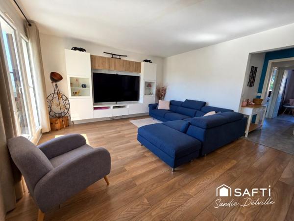 Appartement 4 pièces- 84m²- balcon- cave- place de parking