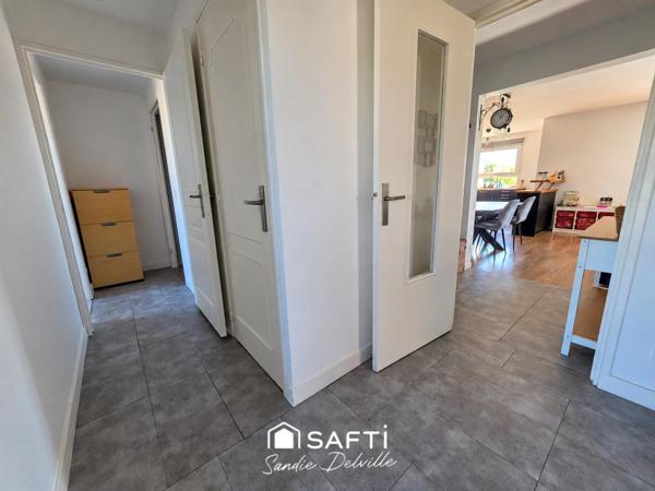 Appartement 4 pièces- 84m²- balcon- cave- place de parking