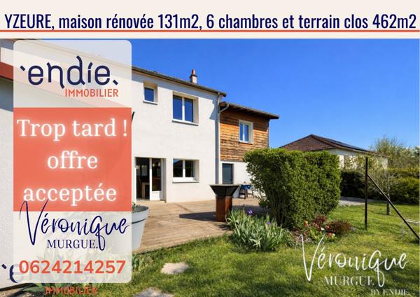 Maison de ville rénovée, 6 chambres, vie de plain-pied, DPE C, jardin clos, endie immobilier, Véronique Murgue