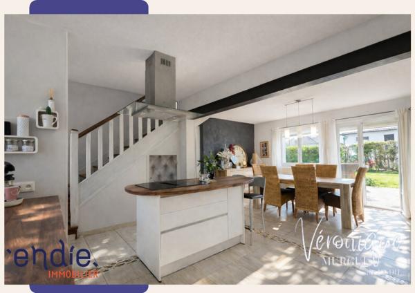 Maison de ville rénovée, 6 chambres, vie de plain-pied, DPE C, jardin clos, endie immobilier, Véronique Murgue