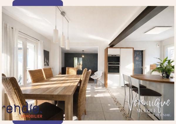 Maison de ville rénovée, 6 chambres, vie de plain-pied, DPE C, jardin clos, endie immobilier, Véronique Murgue