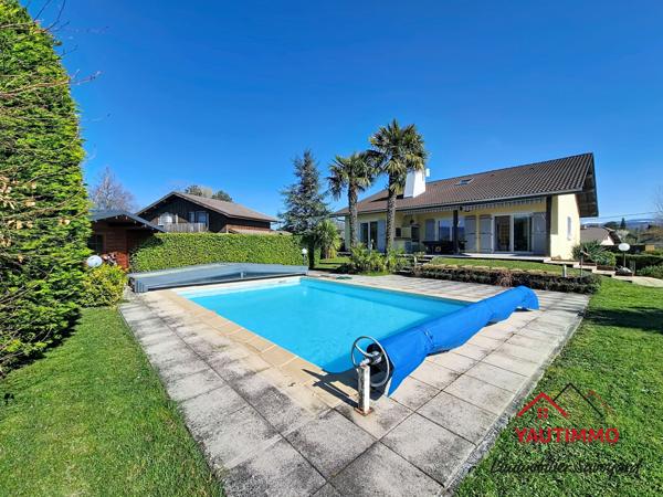 Messery (74140) Maison familiale 5 chambres avec piscine et terrain arboré à Messery, proche lac Léman