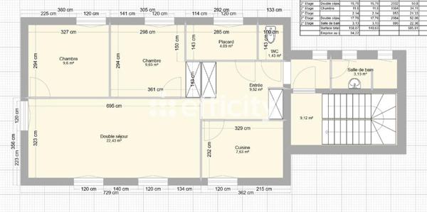 Appartement
         3 pièces
        - 70 m² Exclusivité