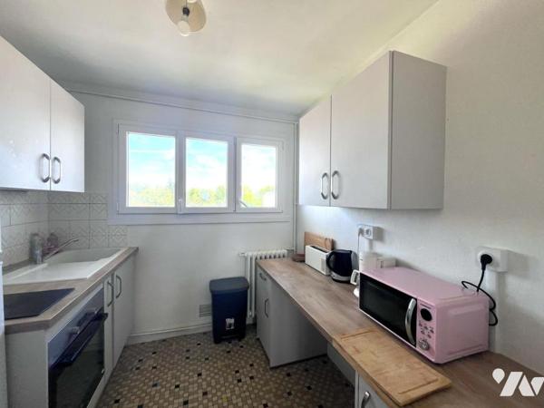 Proche centre Lorette, appartement très lumineux, 4ème étage, 3 chambres 