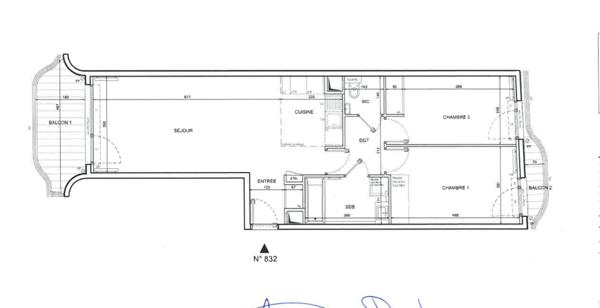 Appartement à vendre 3 pièces 70 m² Clichy