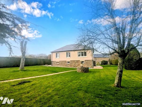 A QUIBOU, maison sur sous-sol, trois chambres, sur terrain d'environ 1 300 m2