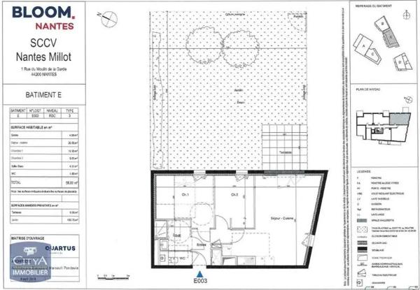 Appartement à louer 3 pièces 58.92m²