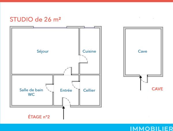 Studio à vendre 26 m² Saint-Germain-en-Laye