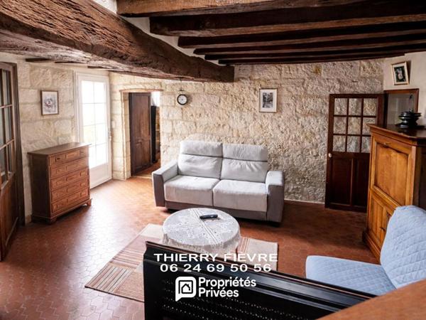 A VENDRE - COEUR DE VILLAGE CHOUZÉ SUR LOIRE MAISON 6 PIÈCES 130 m2  TERRASSE  JARDIN CAVE