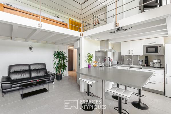 Loft avec terrasse dans un lieu unique