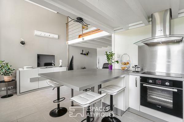 Loft avec terrasse dans un lieu unique