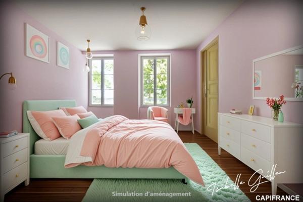 Dpt Cher (18), à vendre CHATEAUMEILLANT maison P5 de 145,7 m² - Terrain de 4 794,00 m²