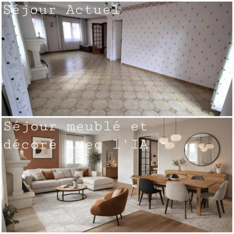 A VENDRE, Maison individuelle de plain pied 5 pièces SAINT QUENTIN (02), Jardin et Double Garage