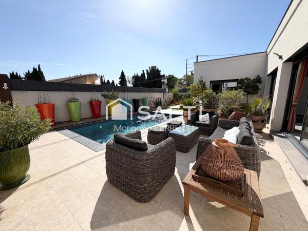 MAISON MODERNE 157 M2 SUR TERRAIN 653 M2 AVEC PISCINE ET GARAGE