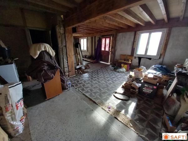 Maison à rénover entièrement 70m2 parcelle 626m2