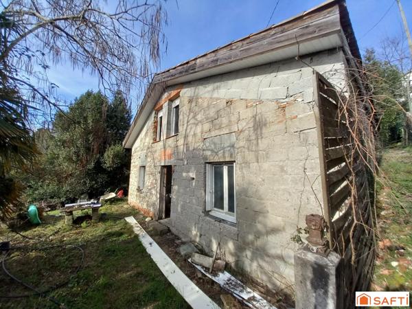 Maison à rénover entièrement 70m2 parcelle 626m2