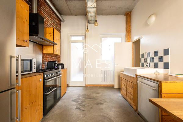 Appartement type Loft – Terrasse – 2 chambres – Lille
