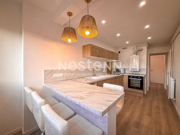 Appartement rénové - 3 chambres - Garage - 1er étage - Belleville sur Meuse