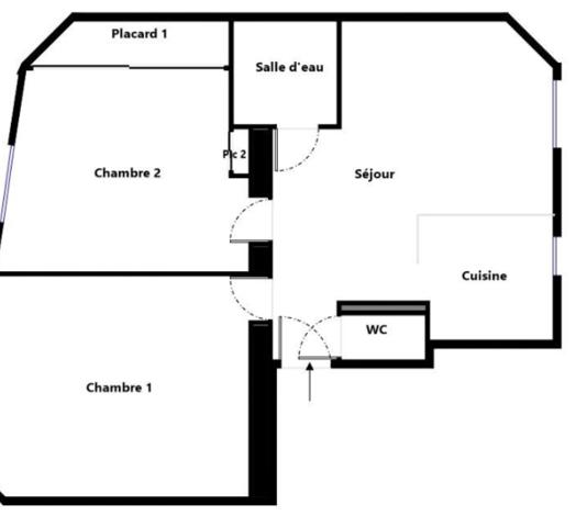 Appartement à vendre 3 pièces 49 m² Saint-Cloud
