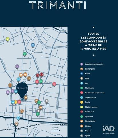 Appartement à vendre 3 pièces 74 m² Bourgoin-Jallieu