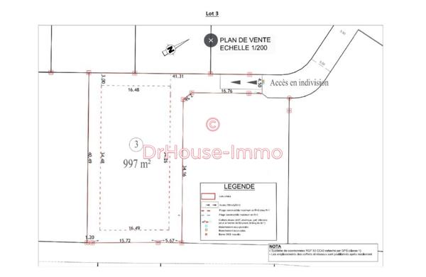 Terrain à vendre de 996 m²